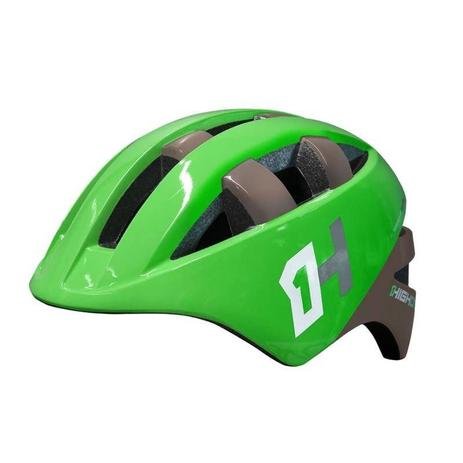 Capacete de Ciclismo Infantil High One Baby Cinza e Verde - 48 - 52cm